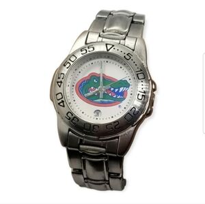 FLORIDA GATORS FOOTBALL  LADIES STAINLESS STEEL WATCH